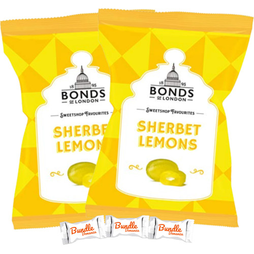 Bonds of London SHERBET LEMONS Flavored British Import (2 Pack) W/Bundle Bonanza Candy Bonds of London SHERBET LEMONS Flavored British Import (2 Pack) W/Bundle Bonanza Candy