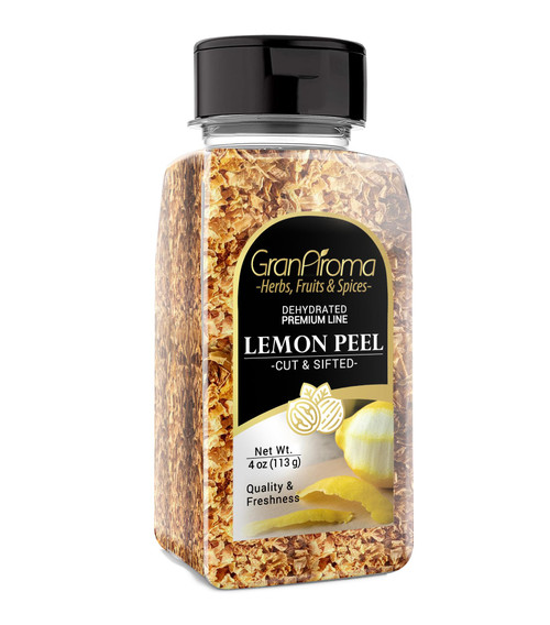 GranAroma Lemon Peel, 4 oz, Cut & Sifted, Aromatic & Fresh, Drinks GranAroma Lemon Peel, 4 oz, Cut & Sifted, Aromatic & Fresh, Drinks