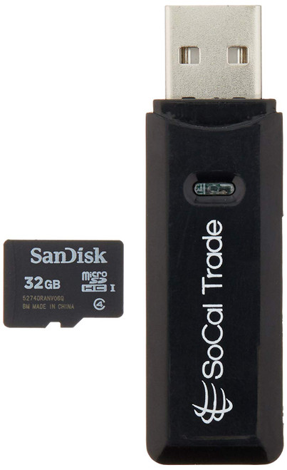 SanDisk 32GB MicroSDHC Memory Card Bundle with SD Dual Slot USB Card Reader SanDisk 32GB MicroSDHC Memory Card Bundle with SD Dual Slot USB Card Reader