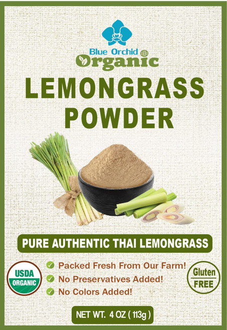 Lemongrass Powder 4 OZ - Organic Dried Thai Spice Herb - Freshly Ground Lemon Grass Stalks - Culinary Grade Seasoning for Cooking and Tea Lemongrass Powder 4 OZ - Organic Dried Thai Spice Herb - Freshly Ground Lemon Grass Stalks - Culinary Grade Seasoning for Cooking and Tea