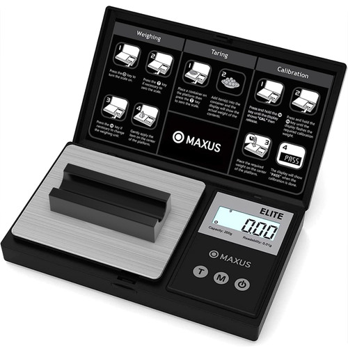 MAXUS Digital Archery Scale 200g x 0.01g, Scales Digital Weight Grams with Arrow Retainer