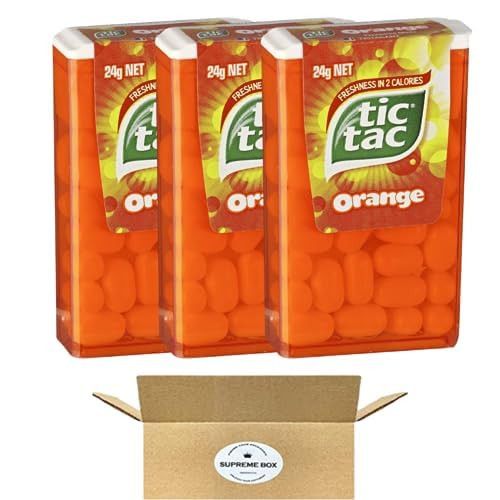 Tic Tac Orange Freshmint Breath on-the-go Refreshment 1 oz Single Pack - Pack of 3 Tic Tac Orange Freshmint Breath on-the-go Refreshment 1 oz Single Pack - Pack of 3