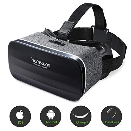 HAMSWAN 3D VR Goggles, Virtual Reality Headset with Unique Design