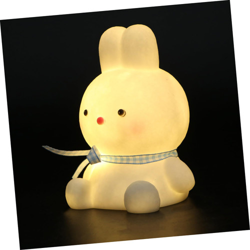 ETHZZLE 1pc Night Light Adorable Light Bedroom Night Lamp Decorative Lamp Children Led Lamp Desk Lamp for Kids Cute Animal Table Lamp Rabbit Light Home Decoration Desktop Cartoon Plastic