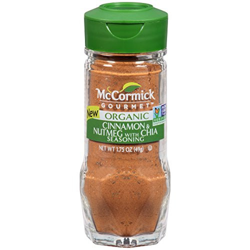 McCormick Gourmet Cinnamon & Nutmeg With Chia, 1.75 oz