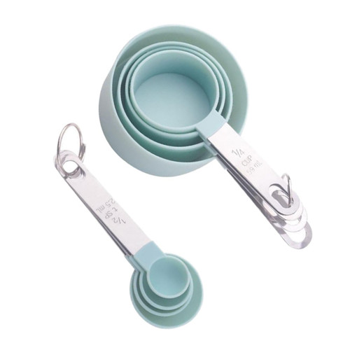 TIDTALEO Measuring Scoops 1 Set 8pcs Measuring Spoon Measuring Spoon Set Spoons for Measuring Silicone Spoon Baking Tool Stainless Steel Handle With Scale Silicone Measuring Scoops