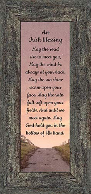 an Irish Blessing, Irish Blessing Picture Frame, May The Road Rise to Meet You, 6x12 7351BW an Irish Blessing, Irish Blessing Picture Frame, May The Road Rise to Meet You, 6x12 7351BW