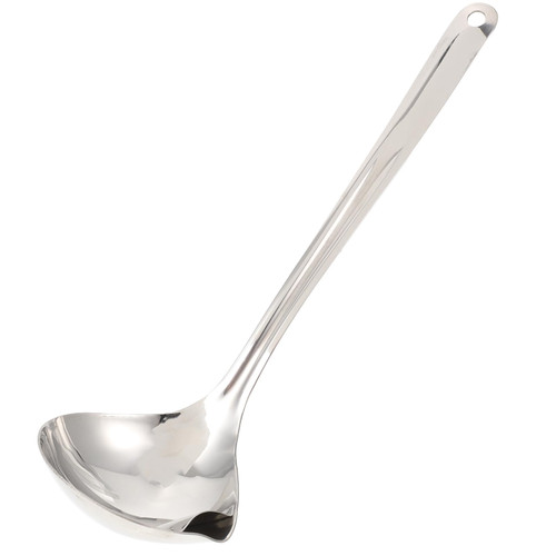 PRETYZOOM Filter Spoon Oil Strainer Soup Ladle Fat Oil Separator Slotted Skimmer Oil Soup Separator Ladle Grease Filter Ladell Spoons Soup Spoon Small Tools Food Stainless Steel