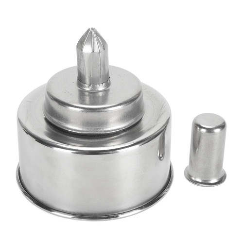 Alaaner 200ml Alcohol Lamp Burner 304 Stainless Steel Laboratory Alcohol Burner Easy Operation Metal Alcohol Lamp Science Experiments Leather Work