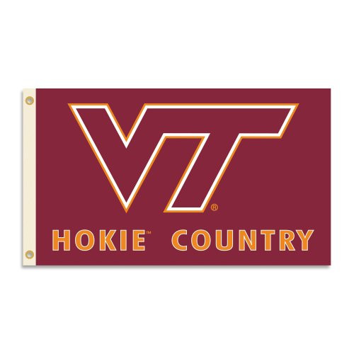 BSI NCAA Virginia Tech Hokies 3 x 5-Feet Country Flag with Grommets