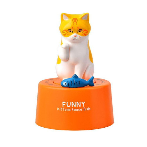 Mechanical For Cat Kitchen Timers 60-Minute Wind Up Dial Rotating Countdown Egg Timer Loud Ring Cute Cooking For Time Kitchen Timers For Cooking