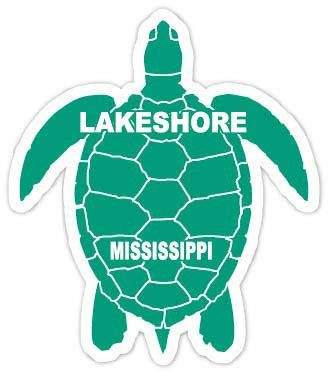 Lakeshore Mississippi 4" Green Turtle Shape Frifge Magnet