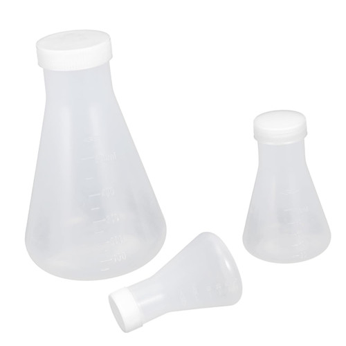 ULTECHNOVO 3Pcs Scale Glass Beaker Glass Beaker Bottle 250 erlenmeyer Flask White Flask Measuring Cup Graduated flasks Triangle Erlenmeyer Flask Test Tube Polypropylene Flask