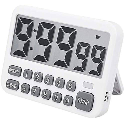 Petersty Digital Kitchen Timer, Display Cooking Timer Count Up/Down Timer with Digits Directly Input, Loud Alarm