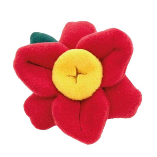 Dogs Snuffle Plush Squeak Toy For Cats Cute Flower Shape Interactive Foraging Chew Toy Hide-Seek Reducing Boredom Dogs Squeak Plush Toy For Teething Puppies For Teeth Cleaning For Teethers Interactive