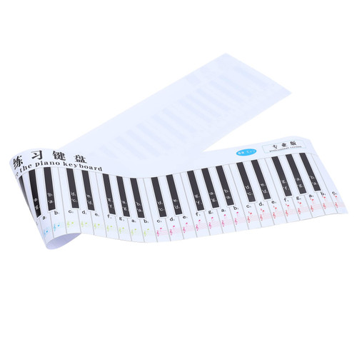 1Pc 88 Piano Keyboard Wall Chart Letter Piano Stickers Keyboard Stickers Piano Practice Chart Piano Note Chart Poster Paper Keyboard Piano Keyboard Scale Accessories Carry PVC