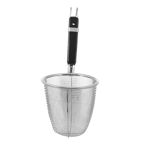 TIDTALEO 1pc Stainless Steel Colander Ditalini Pasta Ramen Colander Pasta Strainer Spaghetti Strainer Basket Hot Pot Filter Stainless Steel Strainer Metal Child Noodle Spoon Wood