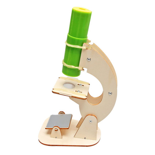 Hohopeti 1 Set Microscope Toy Toys Kids Toy Kids DIY Toy Funny Toy Kids Craft Toy DIY Microscope Plaything Intelligence Craft Toy Wood Education Toy Student Small Wooden Accessories