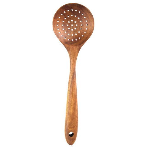 DECHOUS Kitchen Soup Spoon Wooden Utensils Wooden Kitchen Skimmer Pasta Strainer Spoon Wooden Ladle Hotpot Slotted Spoon Steampunk Accessories Soup Skimmer Teak Bamboo Spider