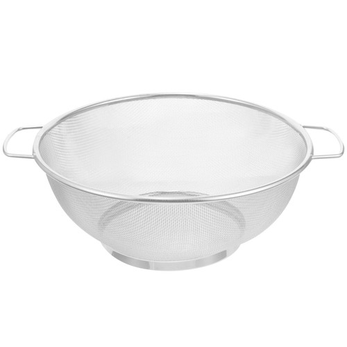 COHEALI Stainless Steel Mesh Colander Strainer Basket Fine Mesh Strainer Fruit Vegetable Rice Washing Bowl Colander Sieve Sifters for Kitchen 24cm COHEALI Stainless Steel Mesh Colander Strainer Basket Fine Mesh Strainer Fruit Vegetable Rice Washing Bowl Colander Sieve Sifters for Kitchen 24cm