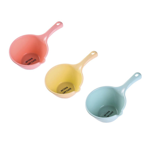 DECHOUS 3pcs Water Ladle Plastic Spoons Kids Spoons Bath Spoon Ladle Hair Washing Water Scoop Watering Can Water Spoon Bath Ladle Kitchen Ladle Child Pp Water Shelf Thicken