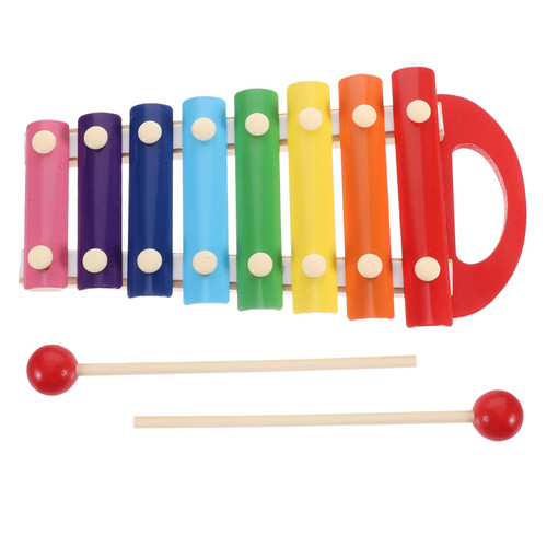 Vaguelly Toys Piano Musical Instruments Toy Music Xylophone Plaything Musical Xylophone Kids Instruments Kids Xylophone Hand Percussion Hand Knock Gavel Toddler Portable Wooden Kids Piano