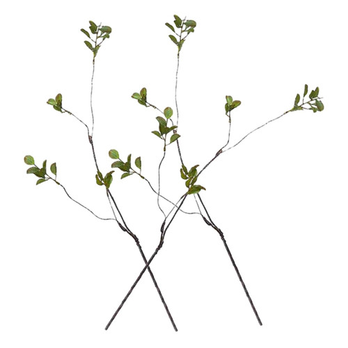 Cabilock 3pcs Simulated Twigs Home Fake Plant Maple Leaves Picks Artificial Leaves Stem Ficus Leaf Plant Pick Fall Leaves Stem Vase Artificial Leaf Stems 57c Silver Plastic Branch
