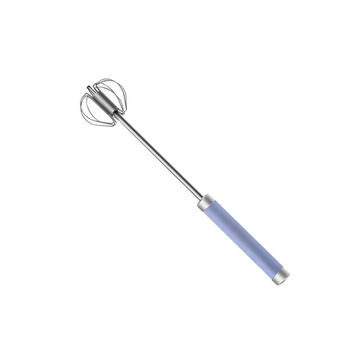 WANGJIAOID Stainless Steel Semi-Automatic Whisk, Automatic Kitchen Mixer, Hand Push Rotary Whisk Blender, Kitchen Egg Milk Mixer Stirrer for Blending?14inch? (Purple) WANGJIAOID Stainless Steel Semi-Automatic Whisk, Automatic Kitchen Mixer, Hand Push Rotary Whisk Blender, Kitchen Egg Milk Mixer Stirrer for Blending?14inch? (Purple)