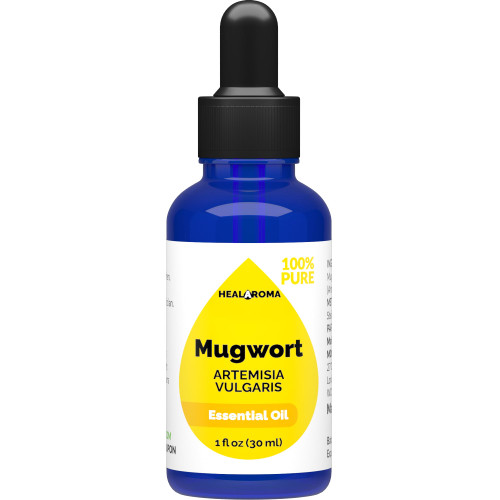 Mugwort Essential Oil 30 ml - 1 oz - Pure & Natural - with Pipette Dropper