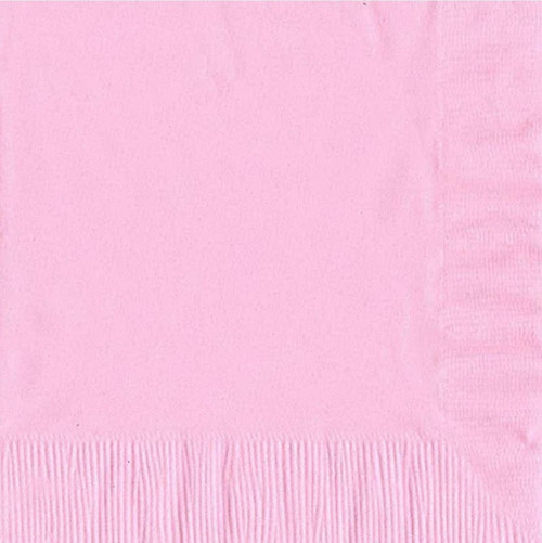 50 Plain Solid Colors Luncheon Dinner Napkins Paper - Pink