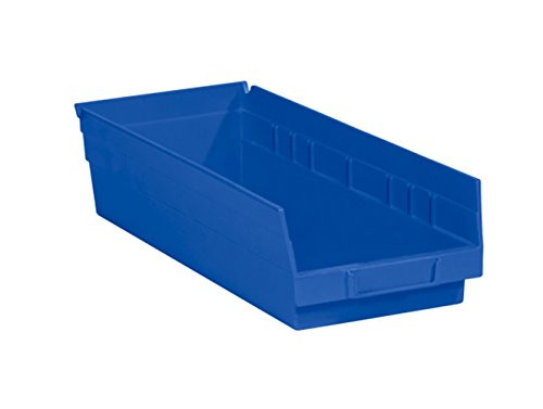 RetailSource 17 7/8" x 6 5/8" x 4" Blue Plastic Shelf Bin Box