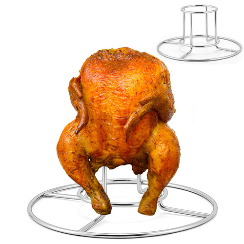 HaSteeL Beer Can Chicken Holder 2 Pack, Stainless Steel Chicken Rack for Grill Smoker Oven BBQ, Vertical Beer Butt Chicken Stand for Tender Roaster Chicken & Turkey, Sturdy & Dishwasher Safe HaSteeL Beer Can Chicken Holder 2 Pack, Stainless Steel Chicken Rack for Grill Smoker Oven BBQ, Vertical Beer Butt Chicken Stand for Tender Roaster Chicken & Turkey, Sturdy & Dishwasher Safe