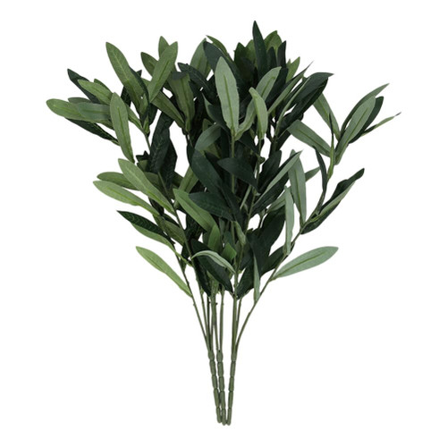 VICASKY 3 Pcs Artificial Olive Leaf Fake Olive Tree Branches Desktop Plant Decor Greenery Olive Branches Stems Fruits Branch Leaves Rustic Fake Olive Stem Wedding Plastic Artificial Flower