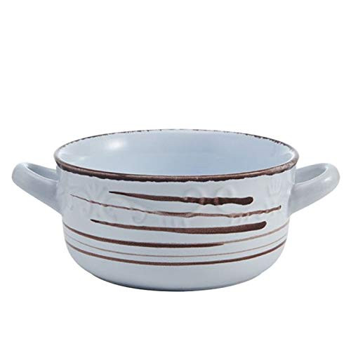 Pfaltzgraff Trellis White Double Handled Soup Bowl, 26-Ounce