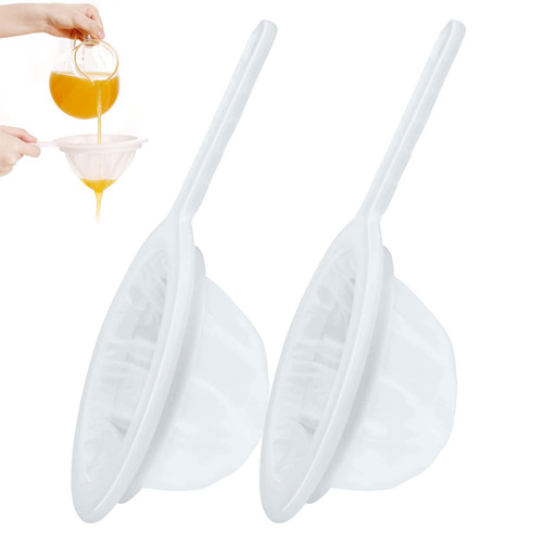 2 Pieces Fine Mesh Strainer Nylon Food Yogurt Mesh Sieve Plastic Mesh Colander with Handle Ultra Fine Mesh Strainer Plastic Mesh for Filtering Juice Milk Honey Wine Coffee Kitchen (120/200 Mesh) 2 Pieces Fine Mesh Strainer Nylon Food Yogurt Mesh Sieve Plastic Mesh Colander with Handle Ultra Fine Mesh Strainer Plastic Mesh for Filtering Juice Milk Honey Wine Coffee Kitchen (120/200 Mesh)