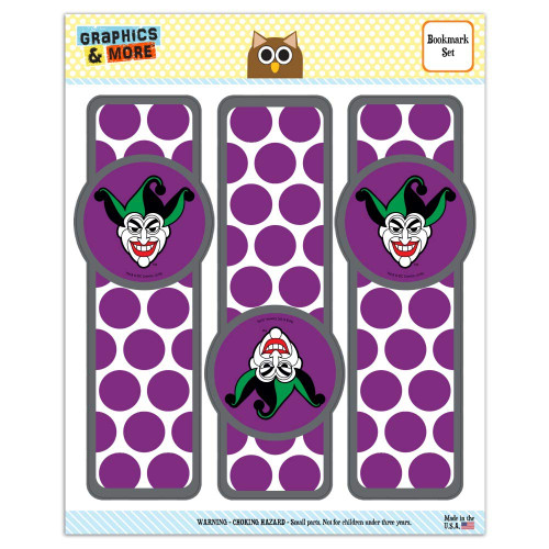 Batman Joker Symbol Set of 3 Glossy Laminated Bookmarks