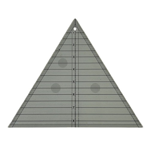 9.5 Inches Equilateral Triangle-Shaped Quilting Template Ruler Acrylic Sewing Ruler Template Patchwork Tool for Home