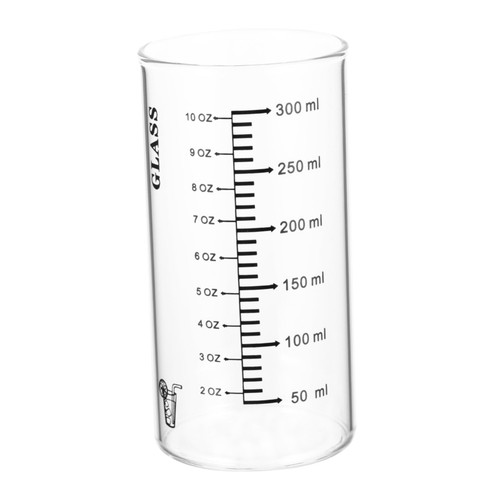KICHOUSE High Borosilicate Glass Measured Milk Mug Graduated Drinking Cup Glass Coffee Tumbler Glass Measuring Jugs Glass Coffee Cup Kids Milk Multipurpose Glass Cup Child Storage Cup Scale