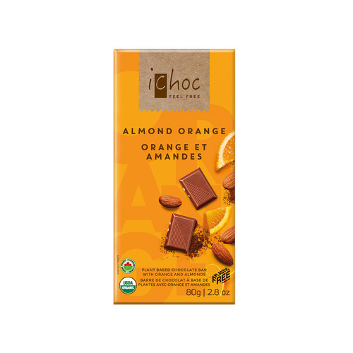 Almond Orange - Rice Choc 80g, 1 x 80g (Pack 1)