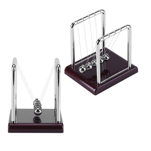 Newtons Cradle Balls, Steel Balance Swinging Magnetic Ball Cradle Desk Pendulum Metal Balls Physics Science Pendulum Office Desk