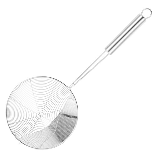 KJHBV Stainless Steel Hot Pot Spoon Metal Filter Spoon Colander Spoon Spider Strainer Skimmer Wire Mesh Skimmer Stainless Strainer Scoop Kitchen Spoon Noodle Spoon Food
