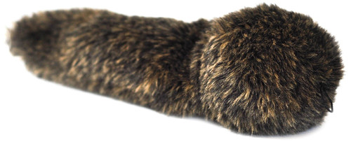 ZippyPaws Bushy Throw Squeaky No Stuffing Plush Dog Toy, Hedgehog
