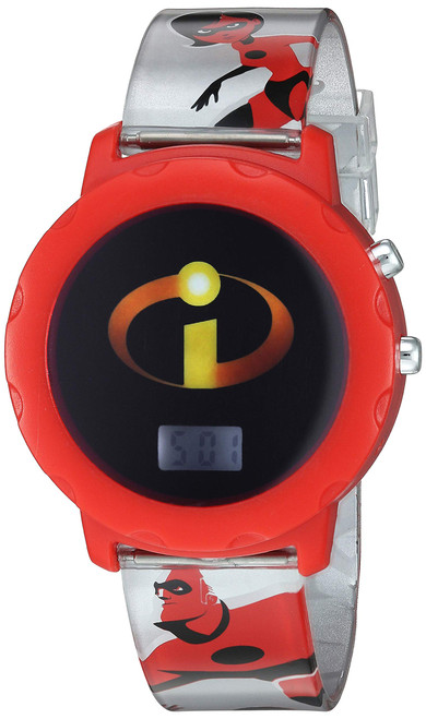 Accutime Disney Kids' INM4001 Digital Display Analog Quartz Grey Watch