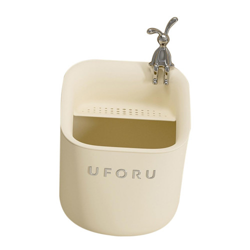 LABRIMP Drain Trash Can Desktop Trash Can Desktop Waste Basket Countertop Trash Can Table Garbage Can Desktop Trash Bin Desk Wastebasket Small Trash Can Pp Pencil Holder Office Detachable