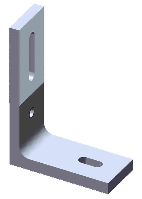 Tall Silver L Bracket Foot for Solar Panel PV Module Mounting Racking Installation