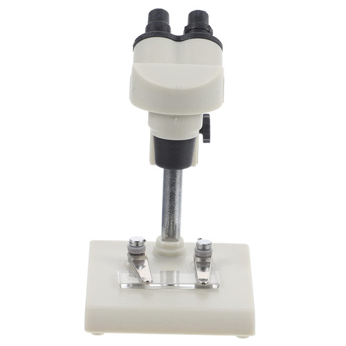 VICASKY Dollhouse Microscope Realistic Microscope Model Toy Realistic Microscope DIY Miniature Model Toy for Kids Ornament Toys DIY Simulation Microscope Ob11 White Play Plastic Doll House