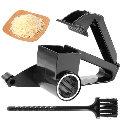 Cheese Grater, Cheese Grater with Handle, Handheld Rotary Cheese Grater, Cheese Shredder Food Vegetable Grader, For Cheese, Nuts, Vegetables, Chocolate,Kitchen Gift(size:15x10x9cm)