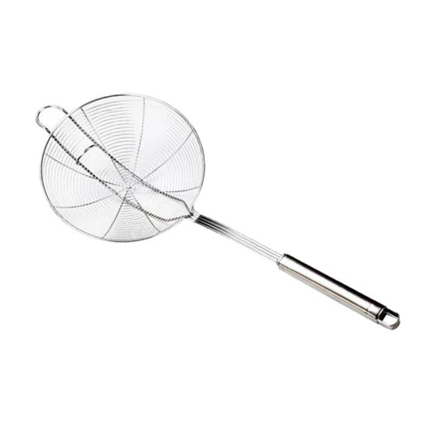 Mikinona Stainless Steel Colander Strainer Filter Pasta Drainer Fired Food Spoon Slotted Spoons for Cooking Fried Food Spoon Skimmer Spoon Metal Lo Mein 201 Stainless Steel