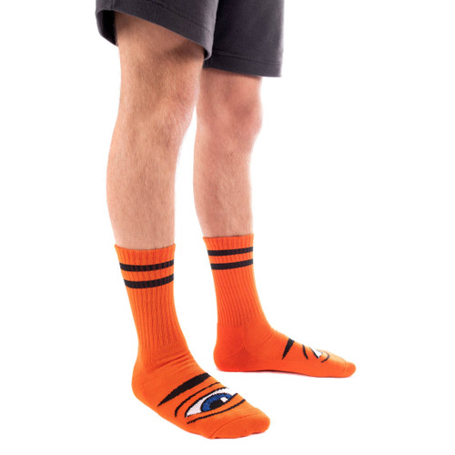 Toy Machine Men's Sect Eye III Crew Socks Orange - Single Pair