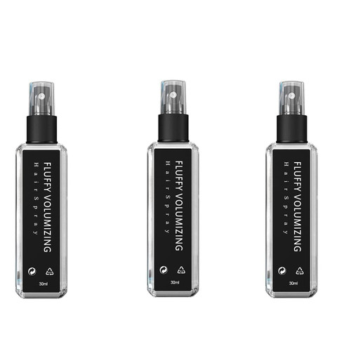 KXC Fluffy Volumizing Hair Spray, Glee Ice Hair Thickener Spray,Extra-Volume Magic Spray, Long-lasting Bright, Instant Volumizing with Non Greasy & Non Sticky,For All Hair Types (3PCS)